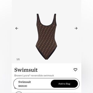 Fendi bathing suit I wore it literally 3 times good condition